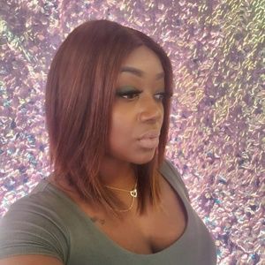 Asymmetrical Bob with highlights